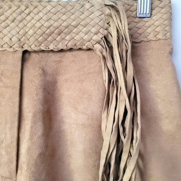 MANTLES Wide Leg Trousers with Tassle Brown Size 10 Petite - Picture 6 of 11